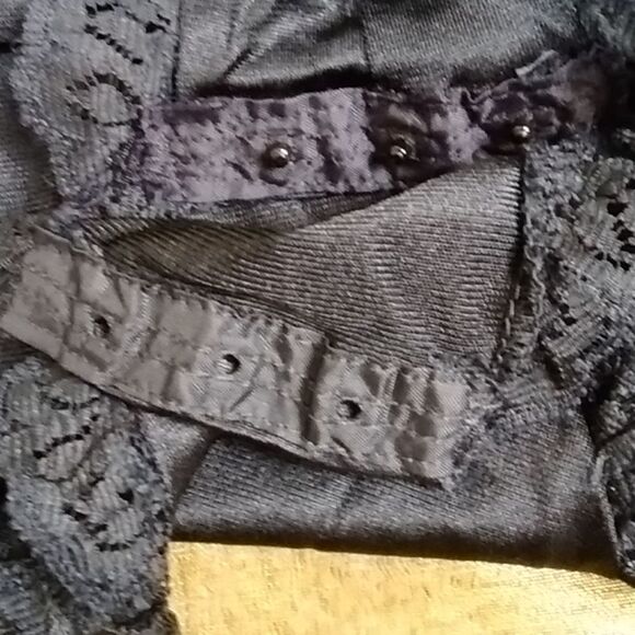 TOSCA LINGERIE INTIMATE LACE VINTAGE ROMPER BLACK SIZE M - Picture 7 of 12